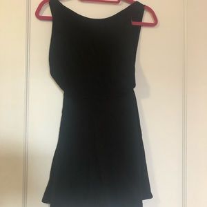 American apparel ice skater cut out dress black